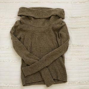 Ann Taylor LOFT Gold Turtleneck Sweater